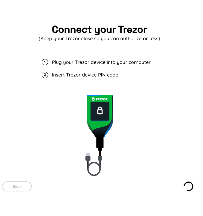 Connect Trezor