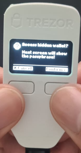 Access hidden wallet notification