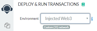 Injected Web3 - ChainID 31