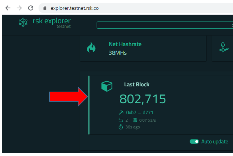 explorer testnet block number