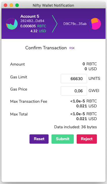 UserGuide - Confirm transaction